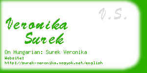 veronika surek business card